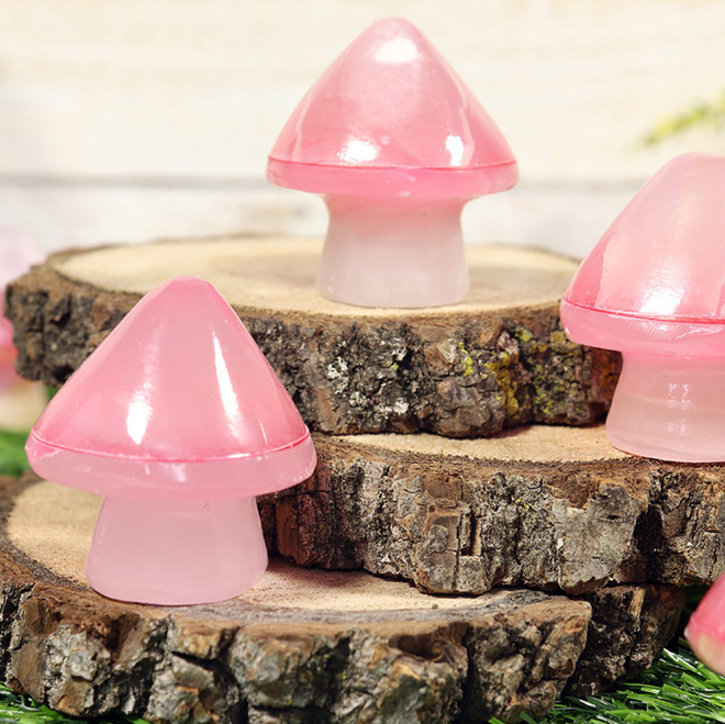 Nature's Artifacts - White Onyx Mushroom w/Red Top