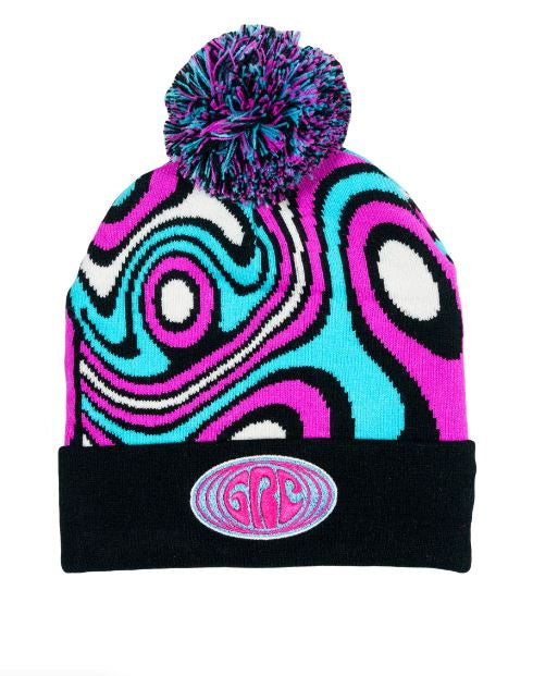 Grassroots - Outta Sight Blue Pom Beanie
