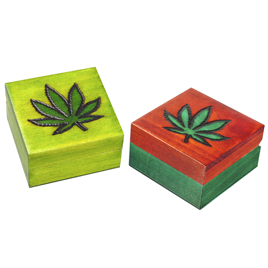 Marijuana Leaf Box