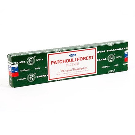 Satya - Nag Champa Patchouli Forest 100g Incense Sticks