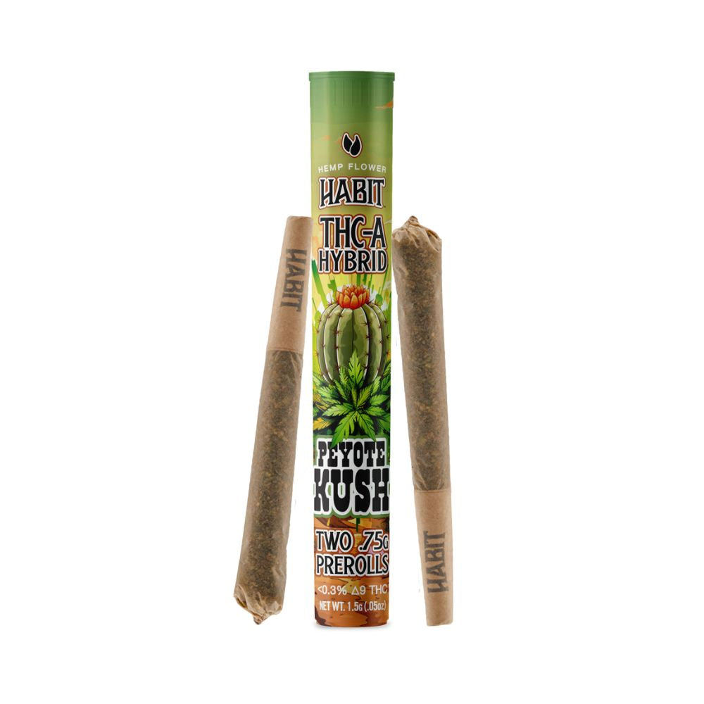 Habit THCa Pre-Roll – Peyote Kush - 2 .75 gram prerolls