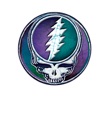 Dye the Sky - Batik Stealie Round Sticker