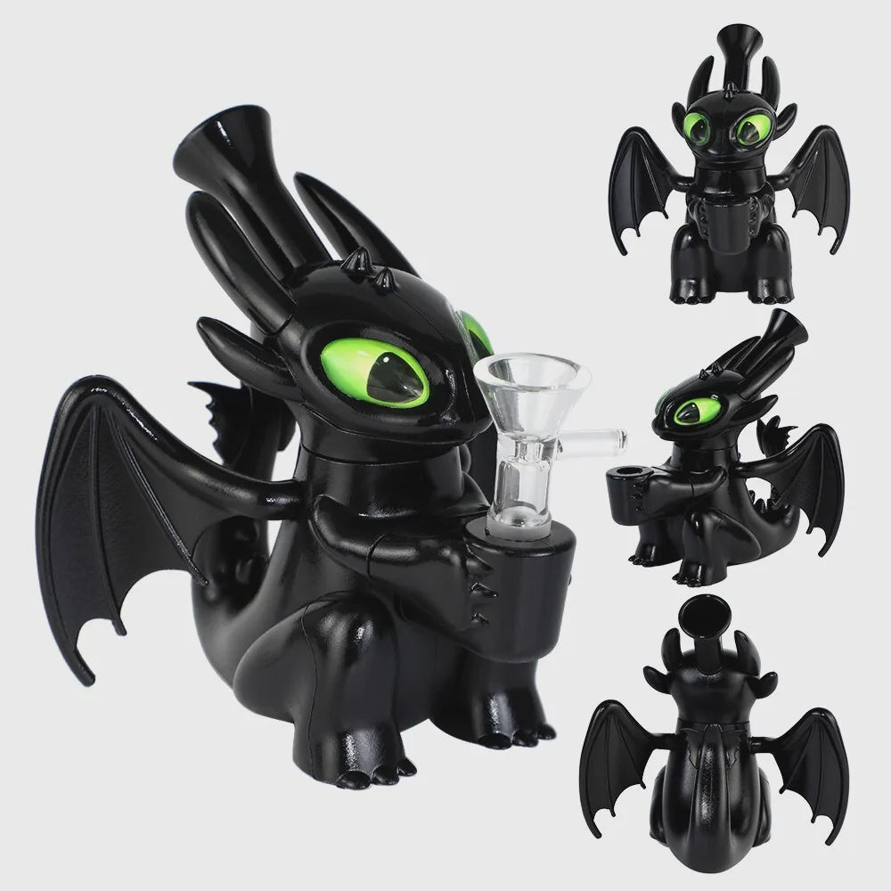Toothless Dragon Silicone Water Pipe