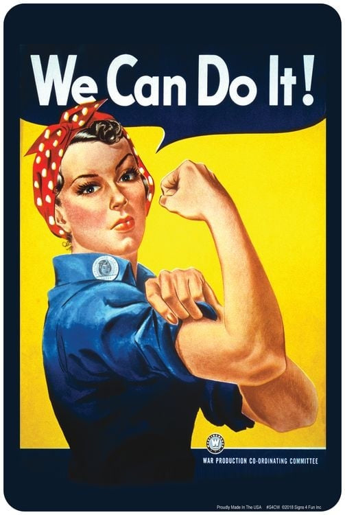 We Can Do It Sm. Parking Sign