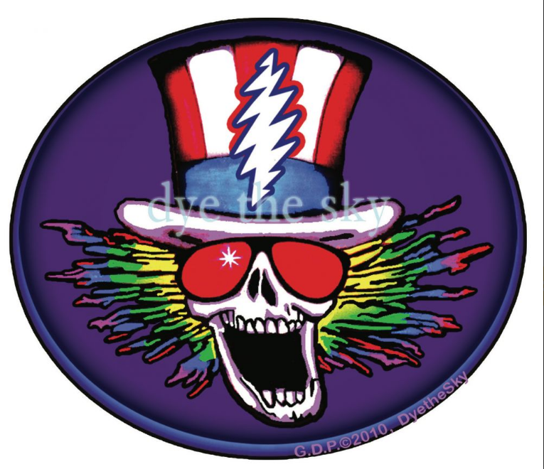 Dye the Sky - Psycle Sam Grateful Dead Sticker