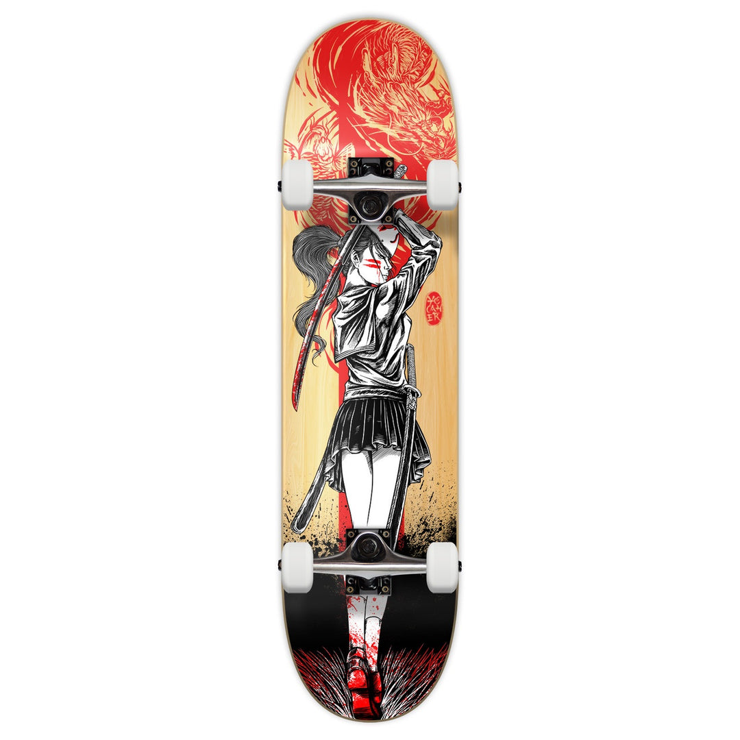 Yocaher Graphic Complete Skateboard 7.75"- Red Dragon