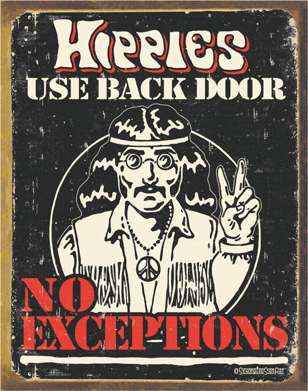Schonberg - Hippies Tin Sign