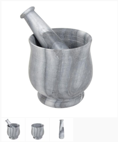 Benjamin - Grey Mortar & Pestle 66760