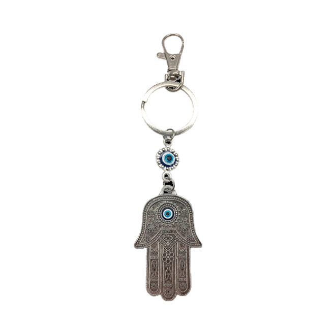 Oceanic - Evil Eye Hand of Fatima Keychain