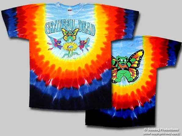 Sundog - Grateful Dead Butterfly Bears Tie Dye Youth T-Shirt