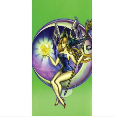 Glass Incense Smokin' Bottle - Witch Fairy on Moon