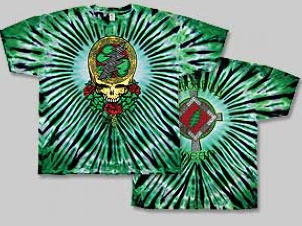 Grateful Dead Celtic Shamrock Tie Dye T-Shirt