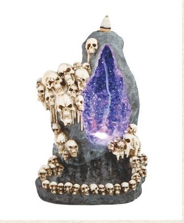 GSC - Skull Village w/Purple Geode Backflow Burner