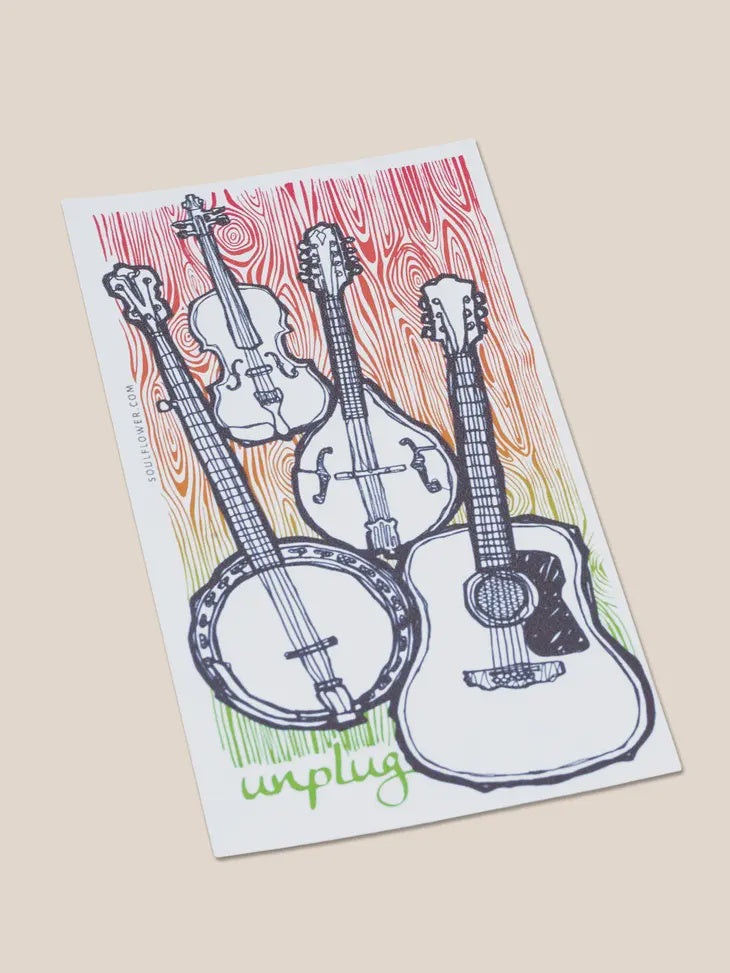 Soul Flower - Unplug and Jam Sticker