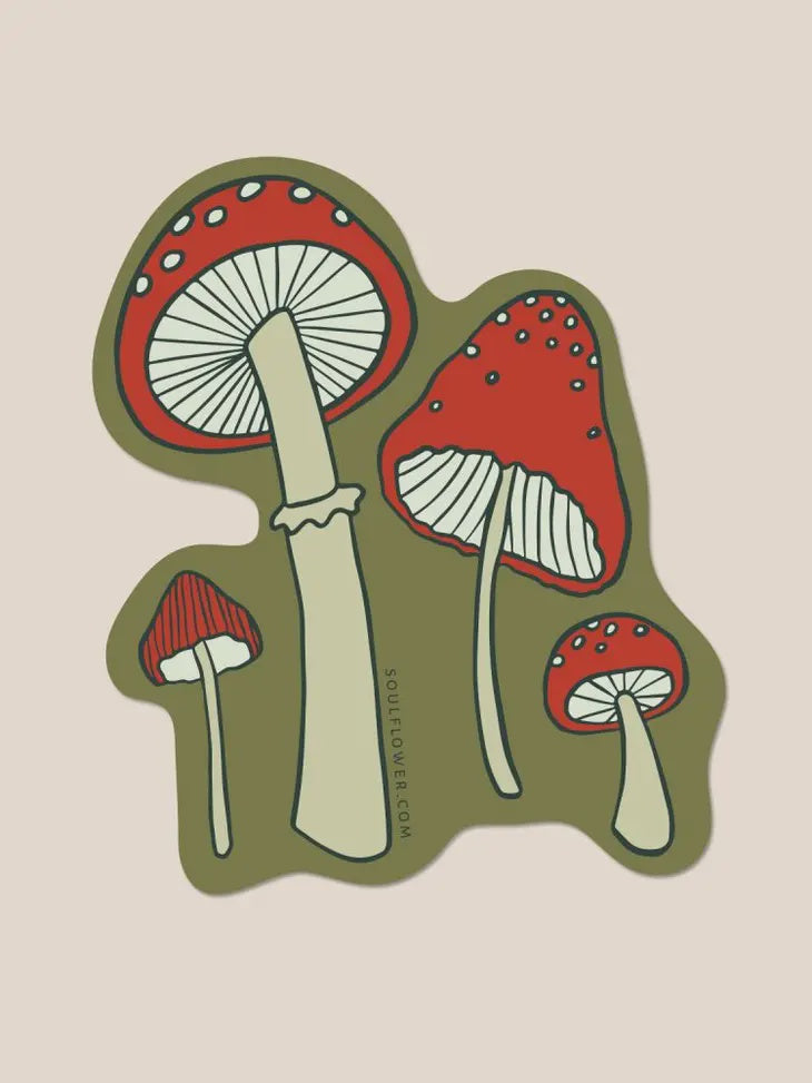 Soul Flower - Red Mushroom Sticker