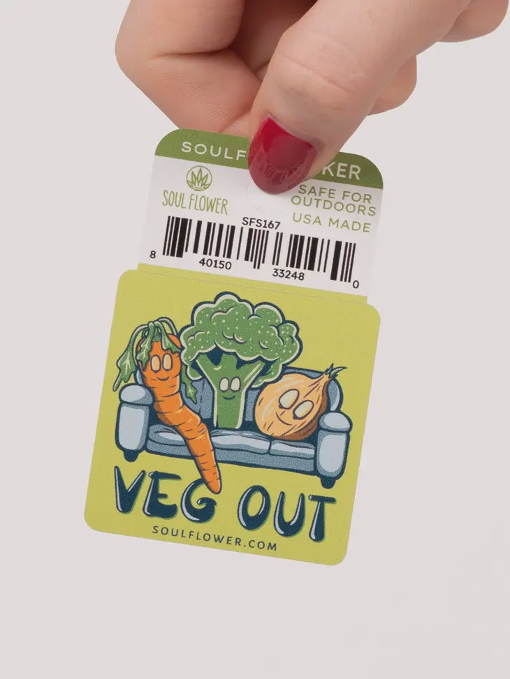 Soul Flower - Veg Out Mini Sticker