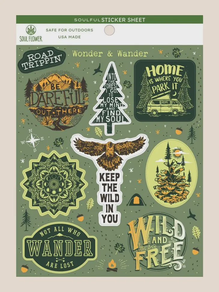 Soul Flower - Wonder and Wander Sticker Sheet