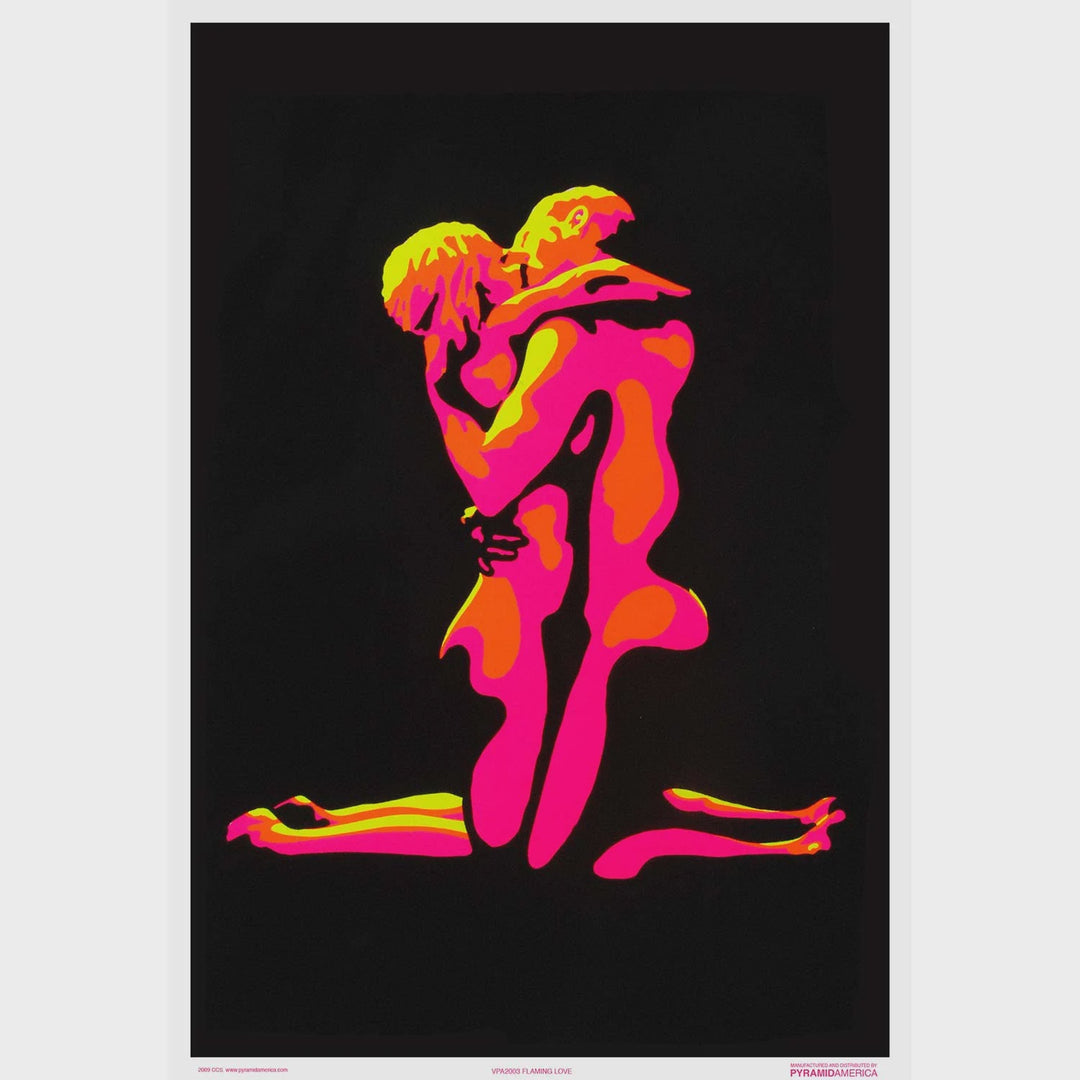 Lovers Blacklight Poster BL1 A17