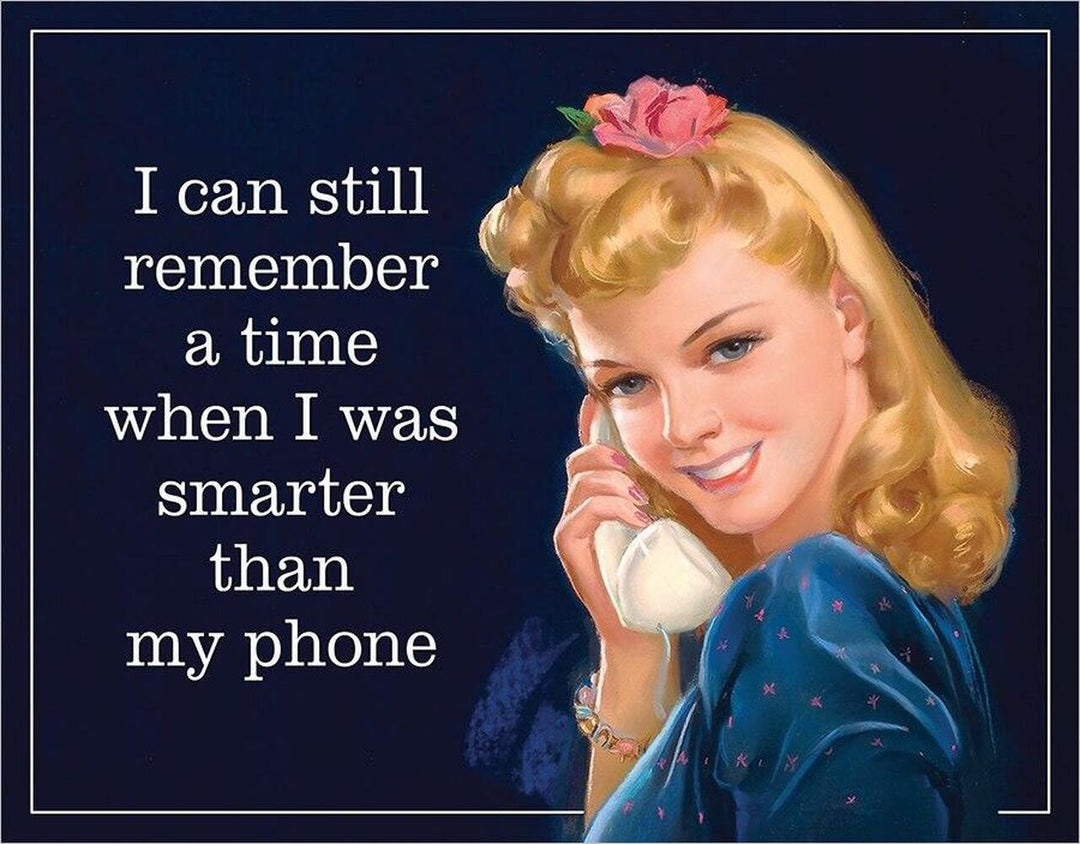 Smarter Phone Tin Sign