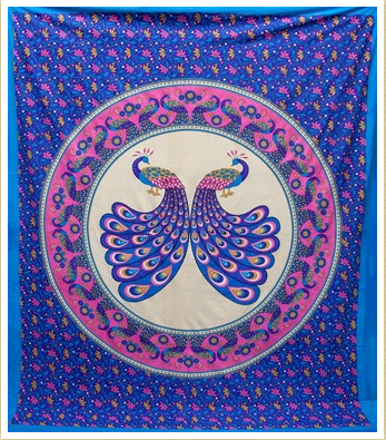 India Arts - Tapestry With Peacocks 70x106