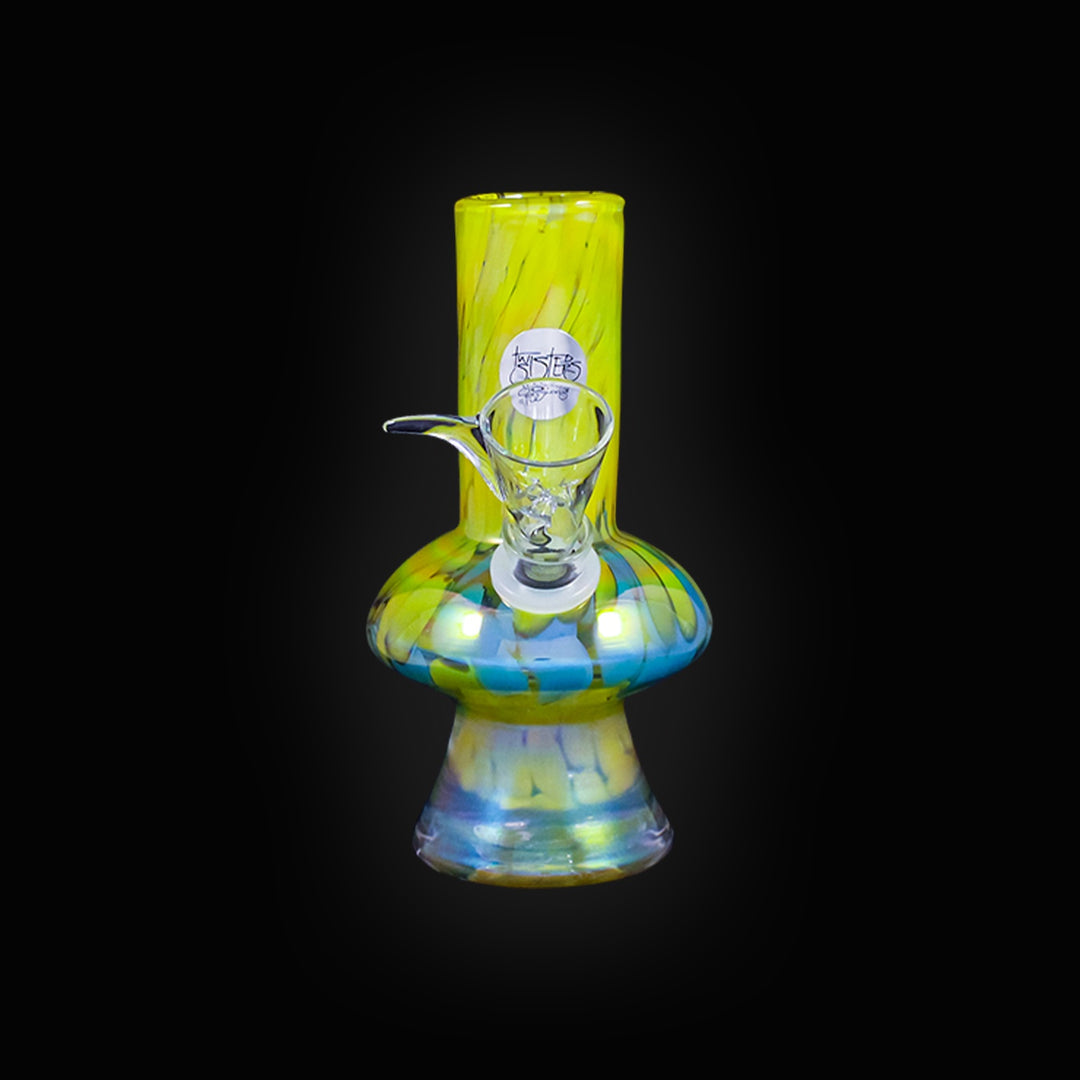 Twisted Sisters - 6" Mushroom Vase Water Pipe ST31