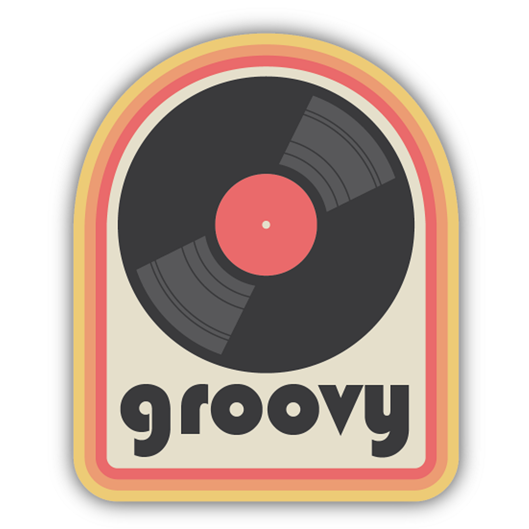 Groovy Record Sticker - SN