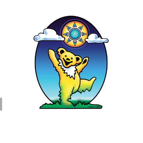 Dye the Sky - Grateful Dead Sunny Bear Sticker