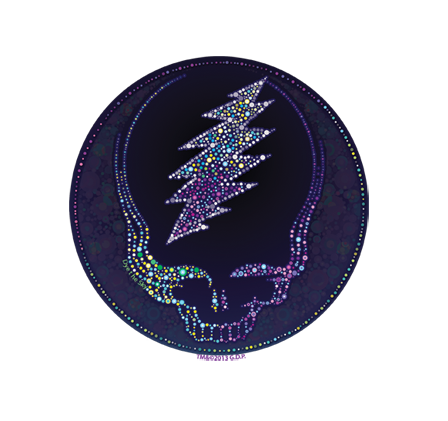 Dye the Sky - Grateful Dead Sparkling SYF Sticker