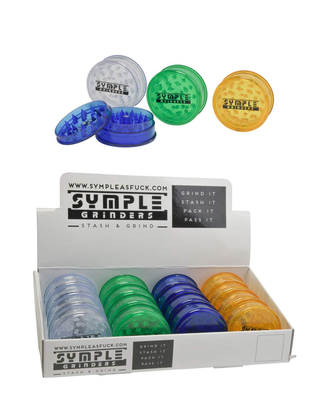 Symple Acrylic Grinder w/Storage