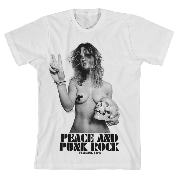 Rock Off - The Flaming Lips 'Peace & Punk Rock Girl' T-Shirt