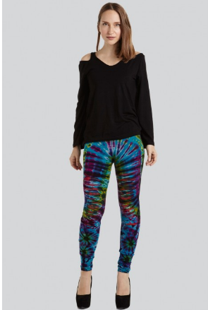 Kathmandu Imports - Tie Dye Leggings w/Rips