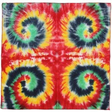 Bandanna Tie Dye Rasta Multi Spiral