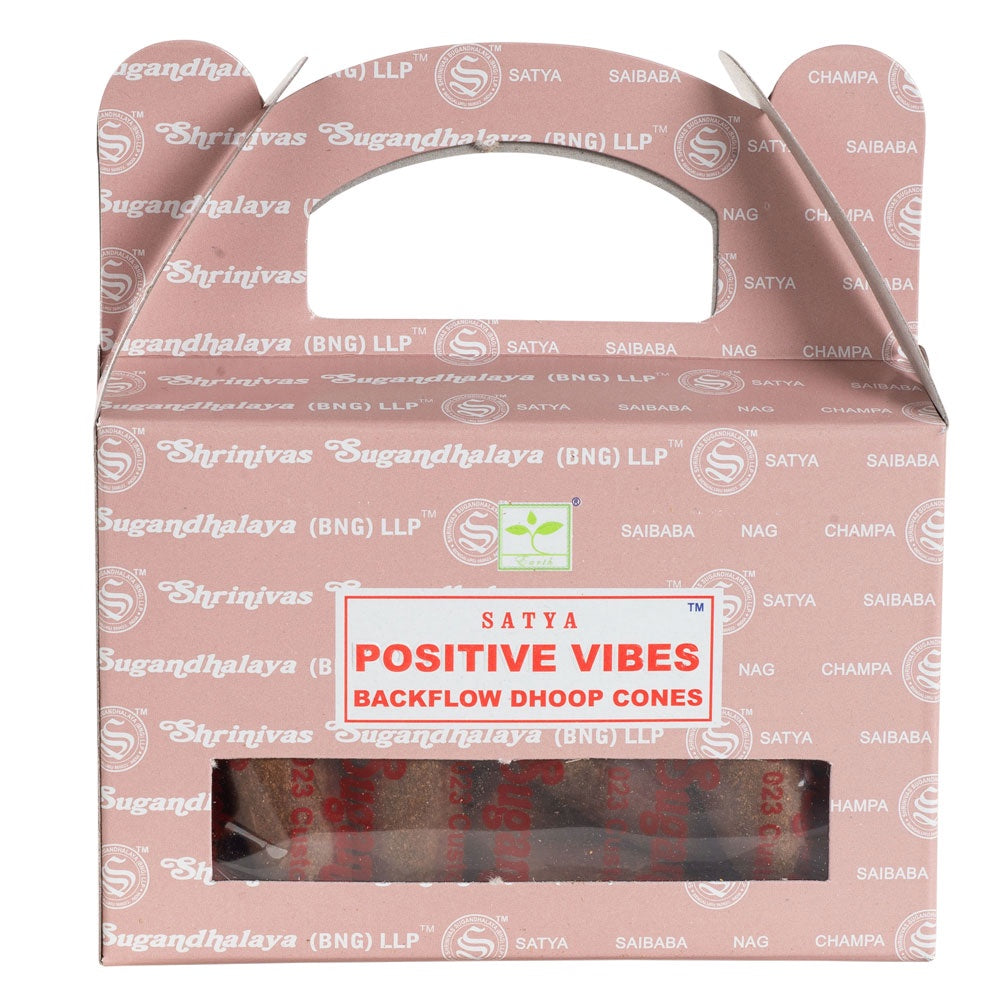 Satya - Positive Vibes Backflow Dhoop Cones