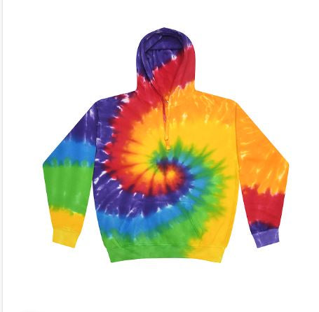 Colortone Tie Dye Pullover Hoodie - Prism