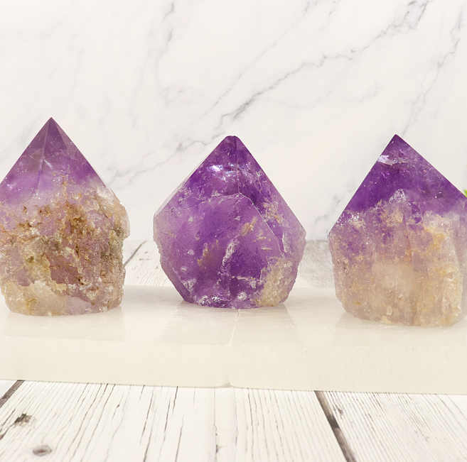 Nature's Artifacts - Amethyst Point Base Cut Crystal