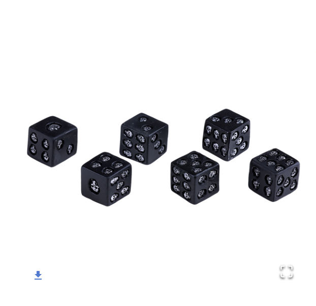 Pacific - Set of Six Skull Dice