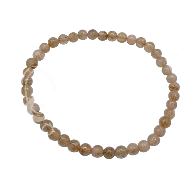 Oceanic - Quartz w/Copper Rutile Beaded Bracelet