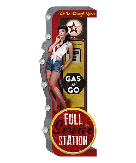 Full Service Station Off The Wall Light
