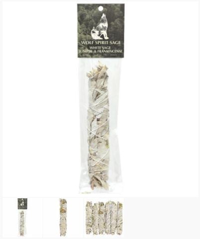 Wolf Spirit - White Sage & Juniper & Frankincense Stick