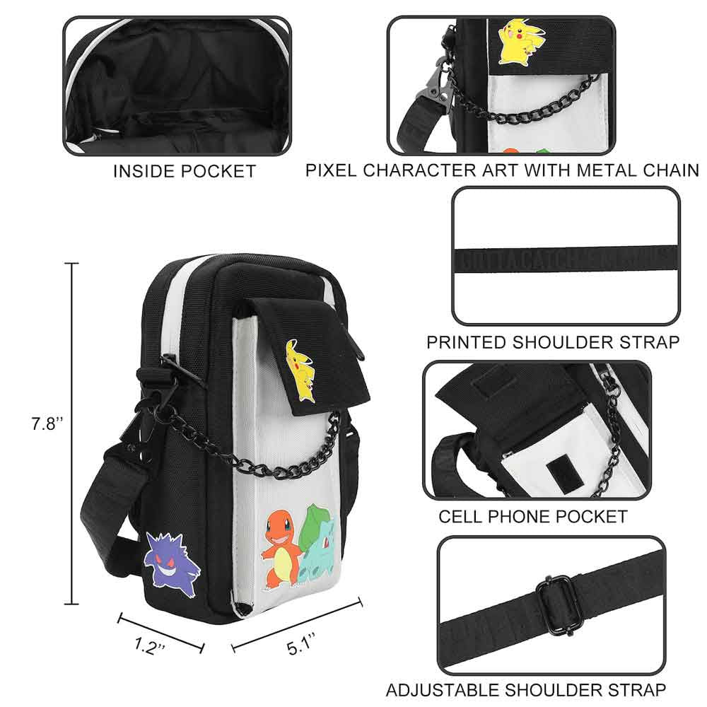 Pokemon Characters Mini Messenger Crossbody