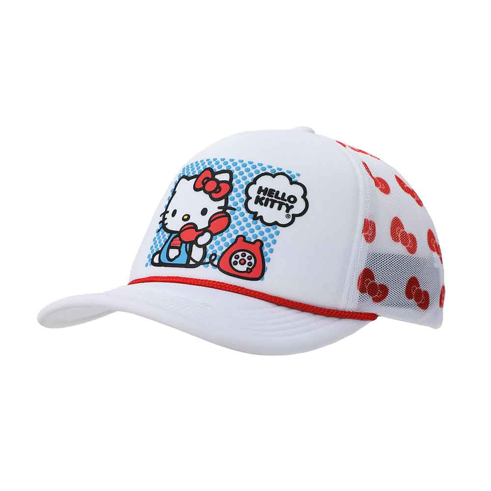 Hello Kitty Printed Mesh Trucker