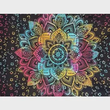 Celestial Lotus Tapestry