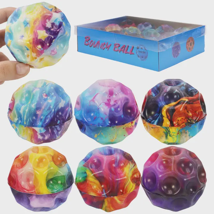 Galaxy Meteorite Space Rock Throw Bouncy Ball