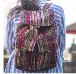Large Red Edge Gerry Strip Backpack