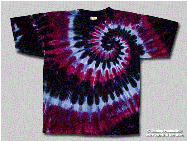 Sundog - Dakota Prairie Wine Tie Dye T-Shirt