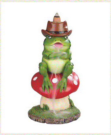 GSC - Frog on Mushroom Backflow Statue 51202