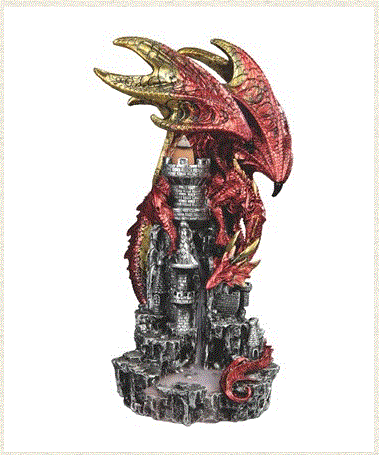 GSC - Dragon on Castle Backflow Statue 51206