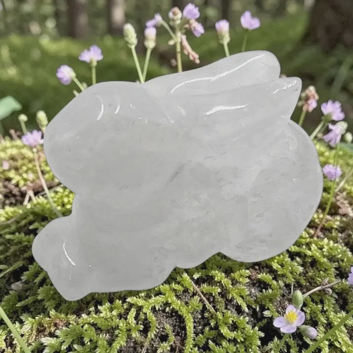 Carved Gemstone Bunny