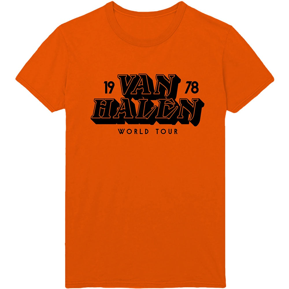 Van Halen World Tour '78 Orange T-Shirt