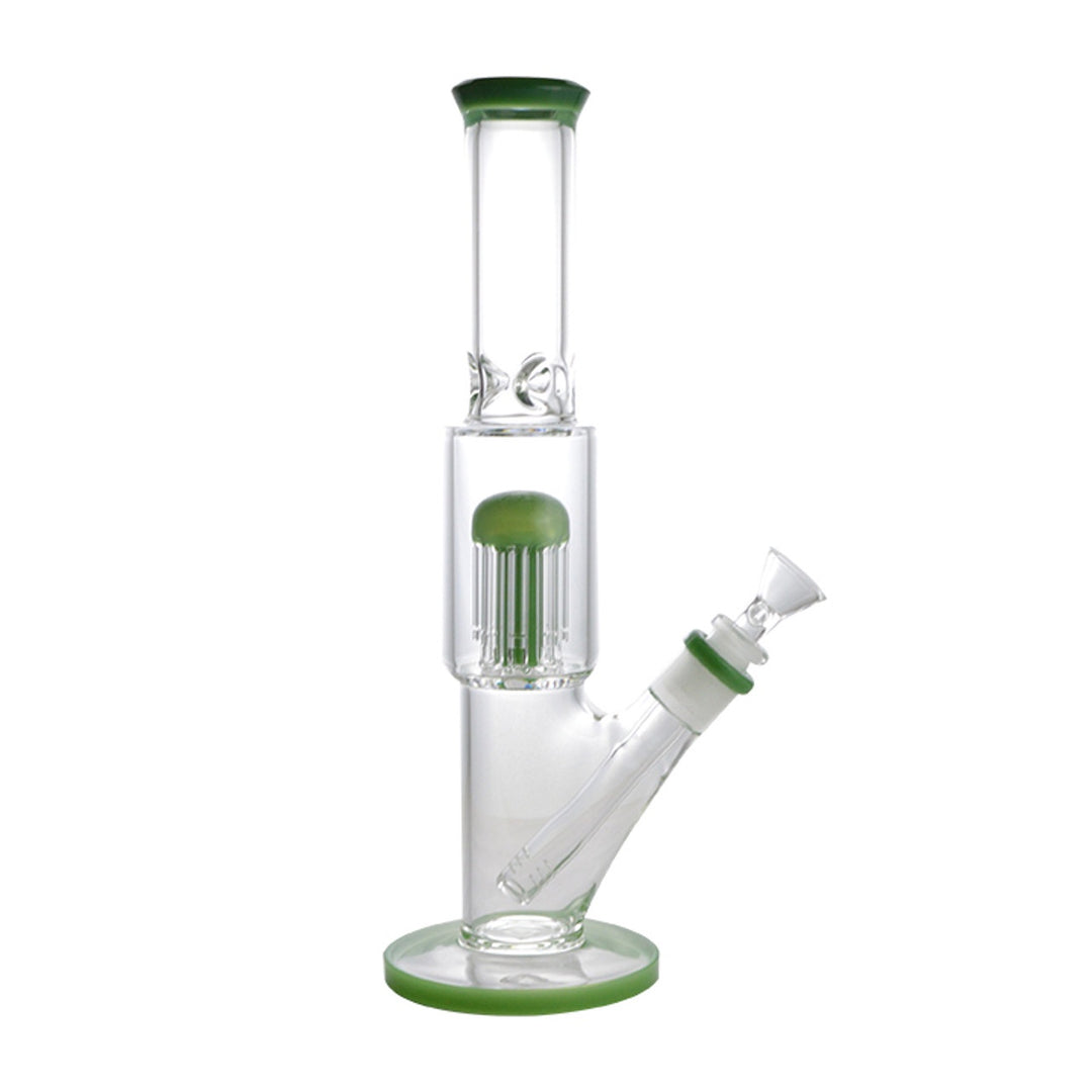 Glass Art - Watervase - 14mm - 12.5in - Tube Shift w/ 8 Arm Tree Perc & Ice Pinch